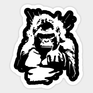 gorilla pointing at You Sticker